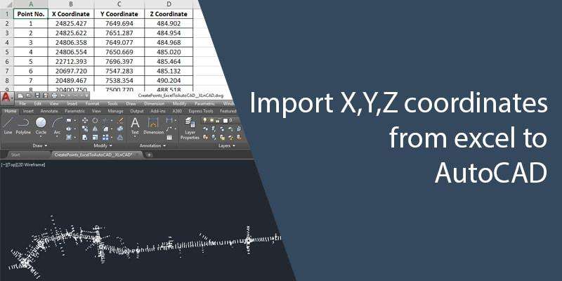 insert excel into autocad